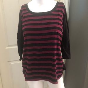 Ann Taylor size M NWOT top with back zip .